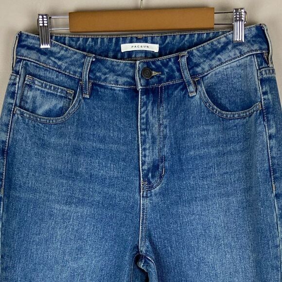 PACSUN Mom Jean high waisted slim leg denim jeans 29L - Picture 3 of 10
